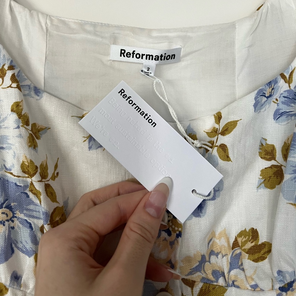 Reformation 100% linen Louisa midi dress! - Picture 8 of 10